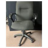 HON HIGH BACK OFFICE CHAIR 5 WHEEL FABRIC