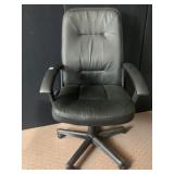 VINYL LEATHER 5 WHEEL ROLLING OFFICE CHAIR UPPER