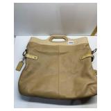 CAFï¿½ AU LAIT COACH HANDLED LARGE PURSE WITH