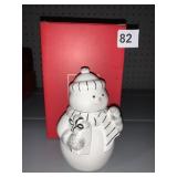 LENOX SNOWMAN COVERED JAR