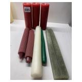 NEW PILLAR CANDLES, SQUARE TAPERS, ETC.