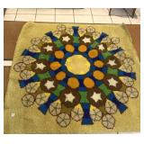 67" X 68" SHAG KNIT RUG