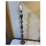 ETCHED BRASS FLOOR LAMP, 58"