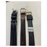 44/46" BELTS INCLUDING COACH, TOMMY BAHAMA AND