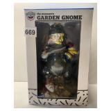 NOVELTY GARDEN DINOSAUR EATING GNOMES, NEW IN BOX