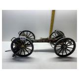 CAST IRON AND WOOD CANNON REPLICA