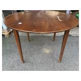 ANTIQUE CHERRY DINING TABLE MARKS ON TOP
