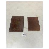 TWO LEATHER BOUND ARABIC BOOK