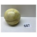 MARBLE PEACH PAPER WEIGHT