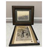 HUNT SCENE A. B. FOST COPYRIGHT 1904 & PHOTOGRAPH