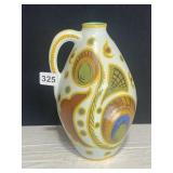 GOUDA HAND PAINTED PITCHER W/ COLORFUL DESIGN 11"