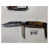 WINCHESTER WOOD HANDLED POCKETKNIFE