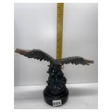 BRASS EAGLE STATUE ON BASE
