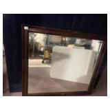 MAHOGANY MIRROR 41.5" X 46"