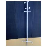 METAL COAT RACK WHITE 6