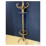 COAT RACK BENT WOOD MODERN 68" H