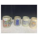 4 GERMAN STEINS