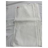 2 TABLE COVERS DRYCLEANED BUT SEE SPOTS 4 LINEN