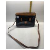 DOONEY AND BOURKE BLACK PEBBLED LEATHER HANDBAG