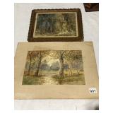 J. KIRBY POST TREES 13.5" X 17" & TREE