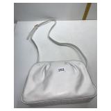 FENDI IVORY FAUX CROC LEATHER CROSS BODY PURSE