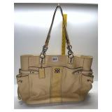 COACH LARGE BUTTER YELLOW HANDBAG PURSE