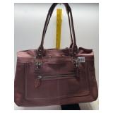 MAUVE COACH PEBBLED LEATHER PURSE