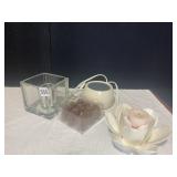 BLOOMING FLOWER CANDLE HOLDER, WAX MELTER, MINI