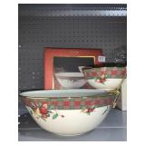 LENOX HOLIDAY TARTAN TIERED BOWL SET