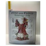 FITZ AND FLOYD RENAISSANCE MUSICAL SANTA, DECK