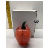 LENOX ART GLASS HOT AND SPICEY PEPPER PAPERWEIGHT