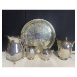 ARCADIA SILVER PLATE TEA SET