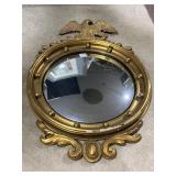 EAGLE TOP ANTIQUE MIRROR SOME DAMAGE ON EDGE