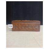 TULE LEATHER BOX 3" H X 8" W X 4" D