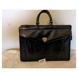 DOLCE VITA BLACK LEATHER BRIEFCASE
