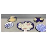 ANTIQUE PLATES INCL. HAND PAINTED