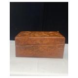 LEATHER DETAILED WRAPPED BOX 14" X 9" X 6"