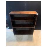 PINE BOOKSHELF 35" H X 30" W X 9.5" D