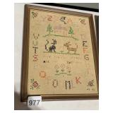 CROSS STITCH 1959 SAMPLER