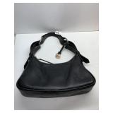DOONEY AND BOURKE BLACK PEBBLED LEATHER HANDBAG