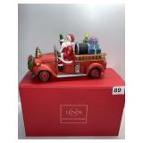 LENOX SANTAS HOLIDAY LIGHTED FIRE TRUCK, BATTERY