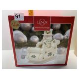 LENOX HAPPY HOLIDAYS SNOWMAN CANDY BOWL