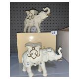 LENOX JEWELED ELEPHANT CANDLE STICKS
