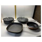 CALPHALON, CUISINART PANS PLUS OTHERS