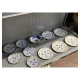 GERMANY PLATES, FLO BLUE, FEW HAVE CHIPS