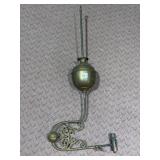 ANTIQUE PLUMBED GAS BRASS PENDANT LIGHT