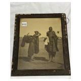 12.5X15 ANTIQUE PHOTOGRAPH IN FRAME OF NATIVE