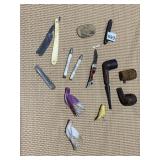 STRAIGHT RAZOR, POCKETKNIVES, PIPE PARTS ONE