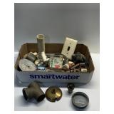 HAZEL ATLAS JAR LID WITH GLASS INSERT, OIL LAMP