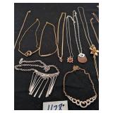 GROUP OF PENDANT NECKLACES ANNE KLEIN AND OTHERS